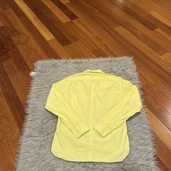 Jcrew men’s light yellow‎ cottonn long sleevee button front shirt size small - Picture 4 of 4